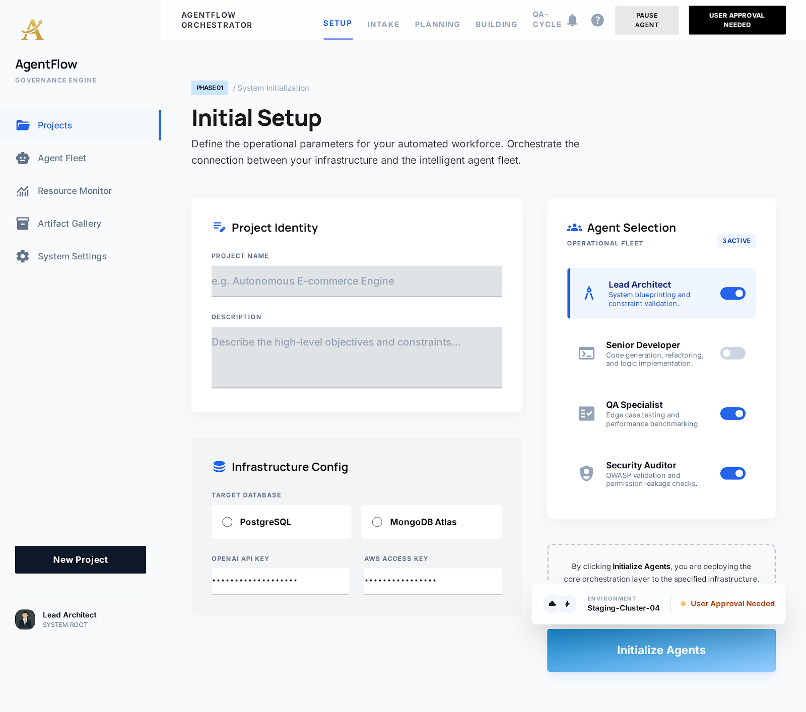 AgentFlow workspace